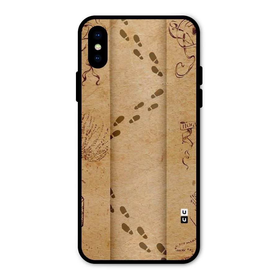Footsteps Metal Back Case for iPhone XS