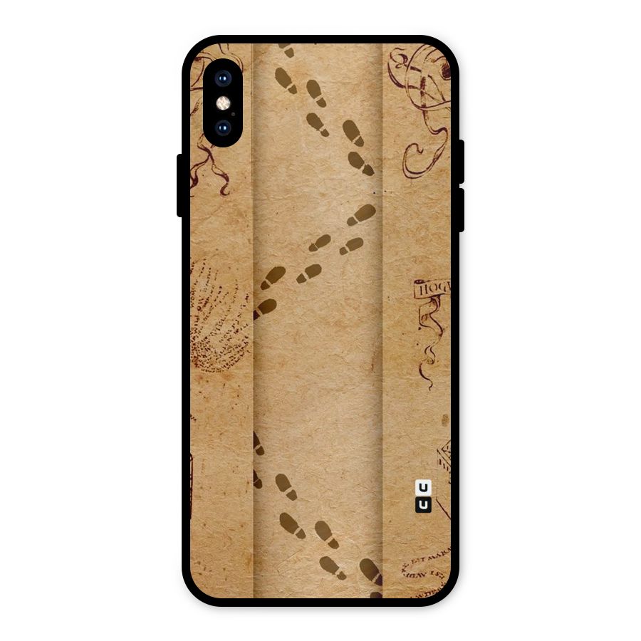 Footsteps Metal Back Case for iPhone XS Max