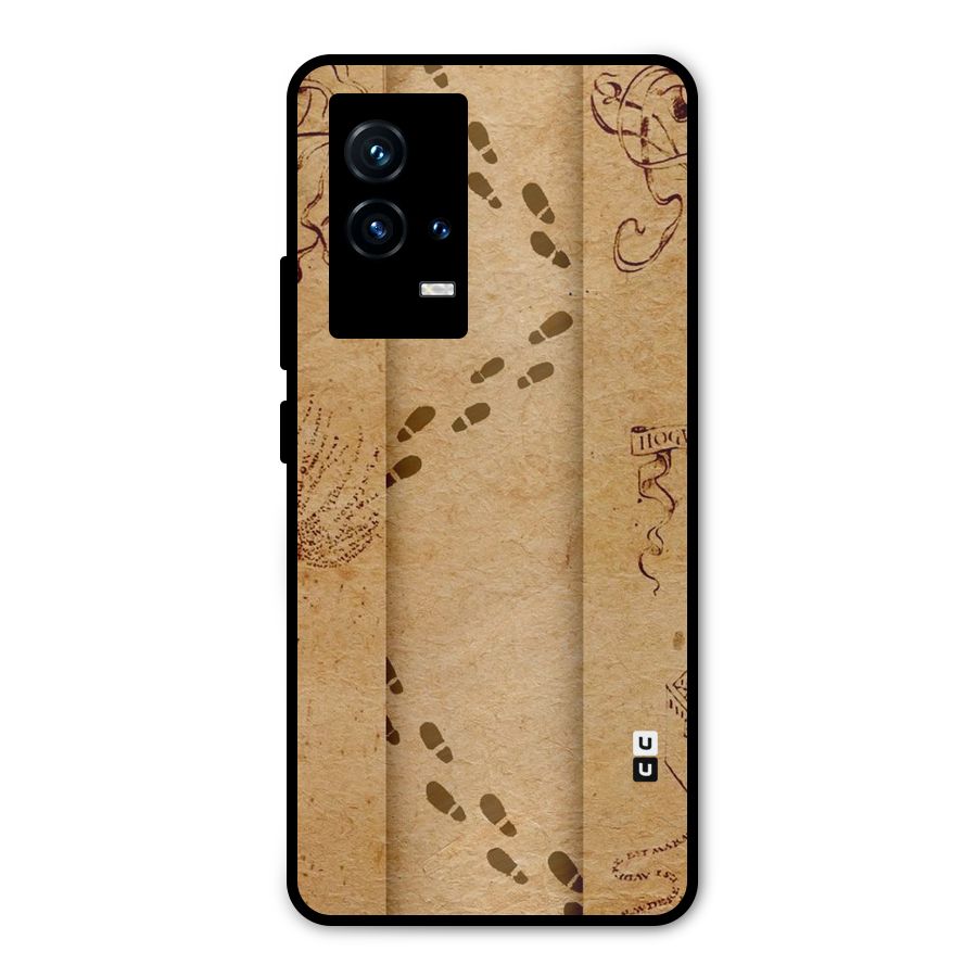 Footsteps Metal Back Case for iQOO 9 5G