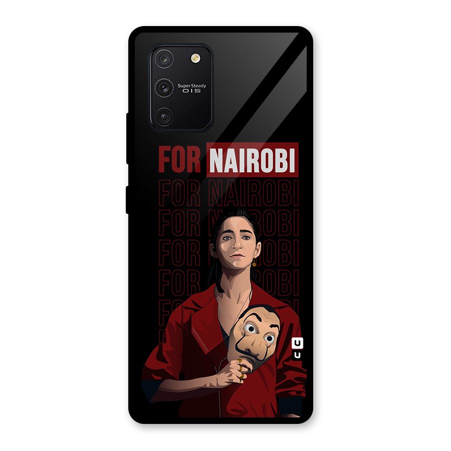 For Nairobi Money Heist Glass Back Case for Galaxy S10 Lite