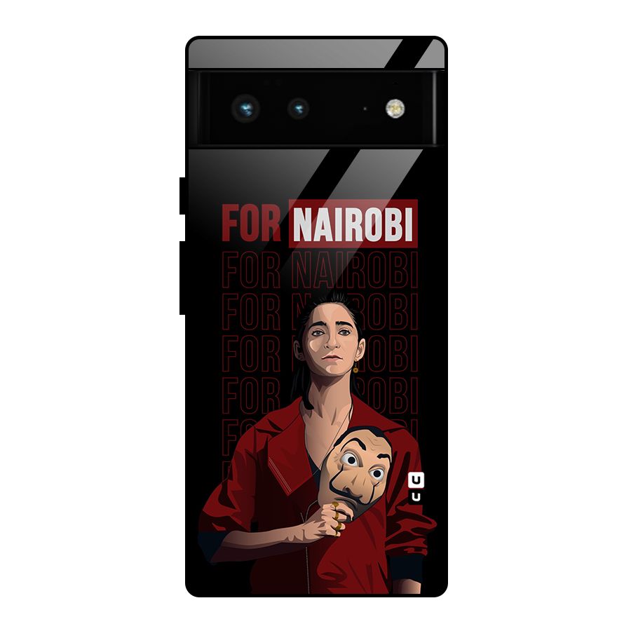 For Nairobi Money Heist Glass Back Case for Google Pixel 6