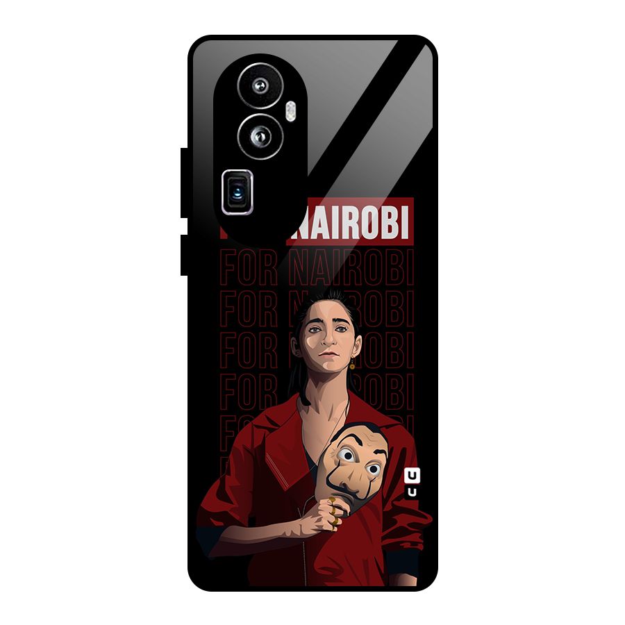 For Nairobi Money Heist Glass Back Case for Oppo Reno10 Pro Plus