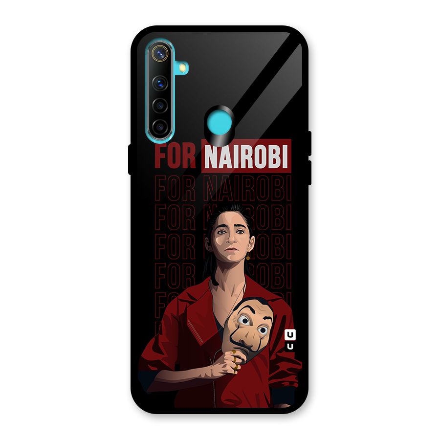 For Nairobi Money Heist Glass Back Case for Realme 5