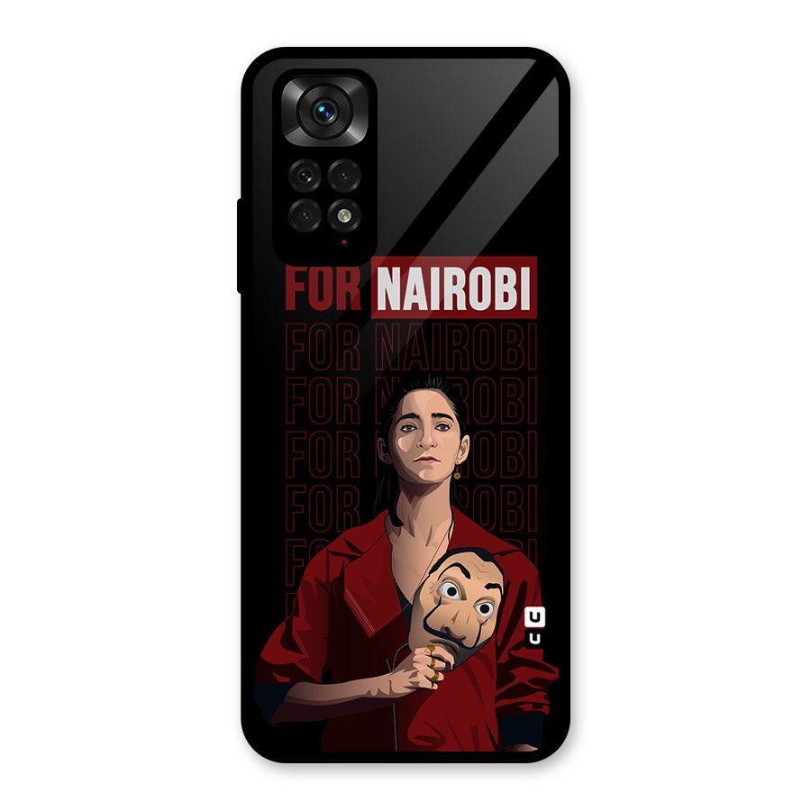 For Nairobi Money Heist Glass Back Case for Redmi Note 11S