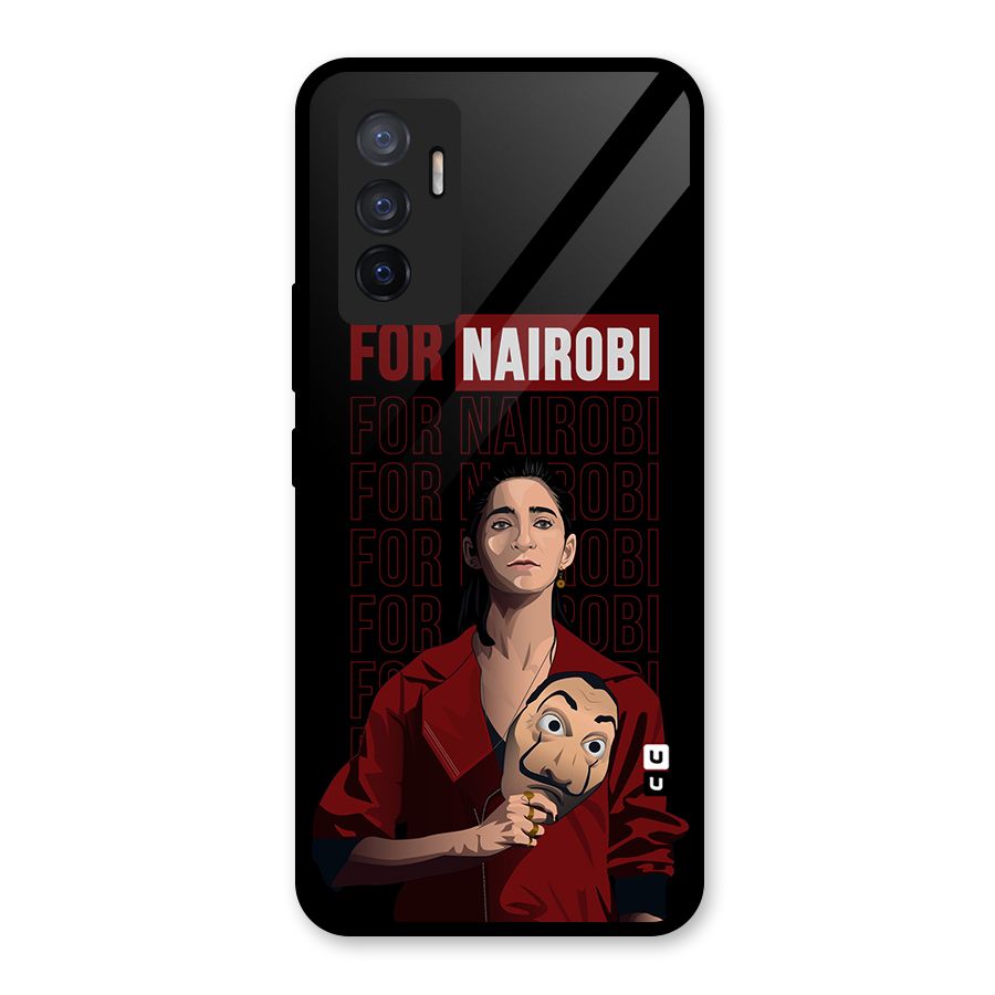For Nairobi Money Heist Glass Back Case for Vivo V23e