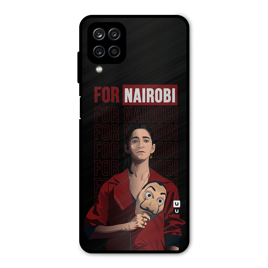 For Nairobi Money Heist Metal Back Case for Galaxy A12