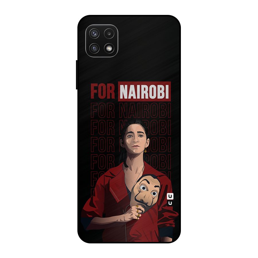 For Nairobi Money Heist Metal Back Case for Galaxy A22 5G