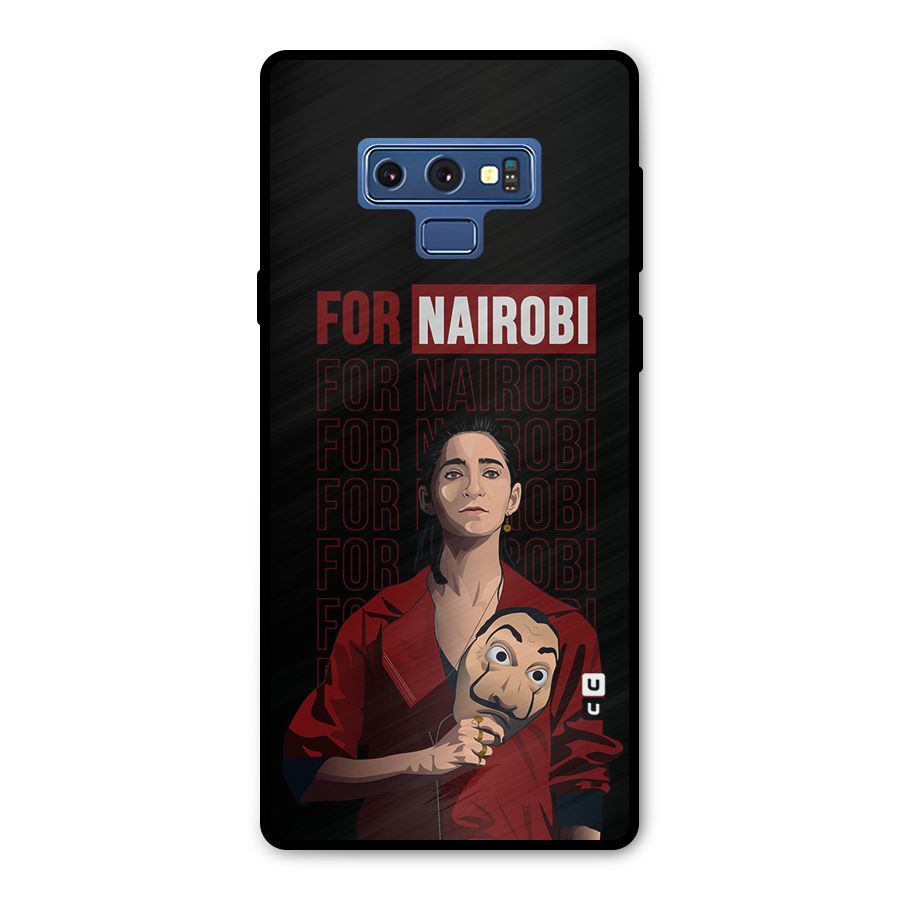 For Nairobi Money Heist Metal Back Case for Galaxy Note 9