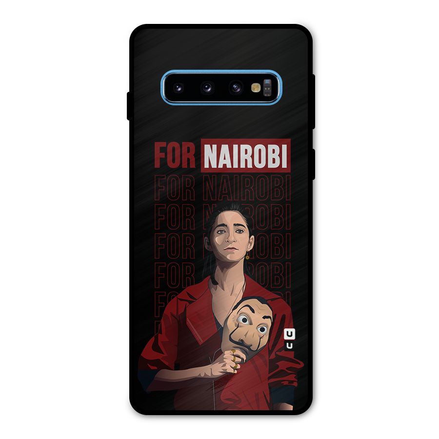 For Nairobi Money Heist Metal Back Case for Galaxy S10