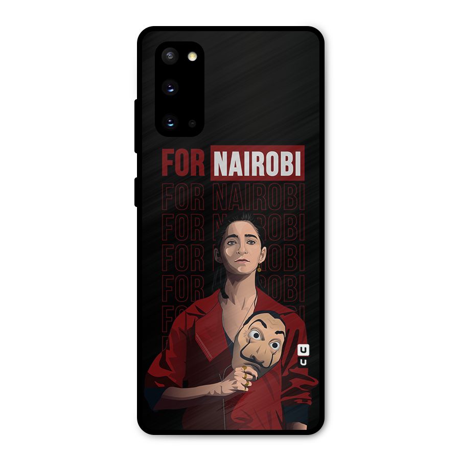 For Nairobi Money Heist Metal Back Case for Galaxy S20