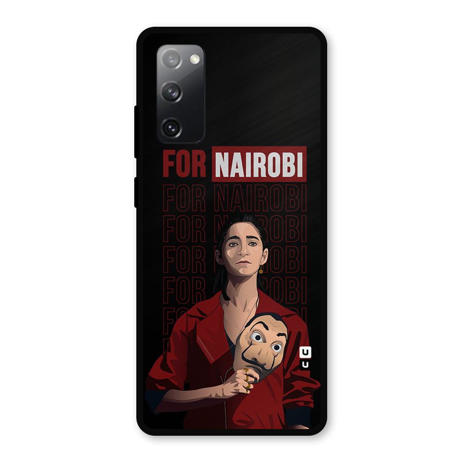 For Nairobi Money Heist Metal Back Case for Galaxy S20 FE