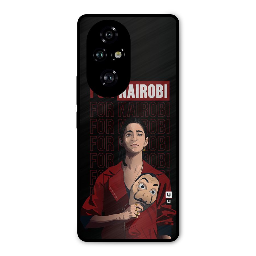 For Nairobi Money Heist Metal Back Case for Honor 200 Pro