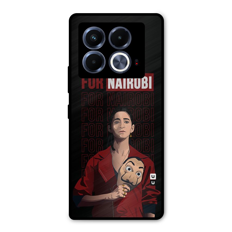 For Nairobi Money Heist Metal Back Case for Infinix Note 40 5G