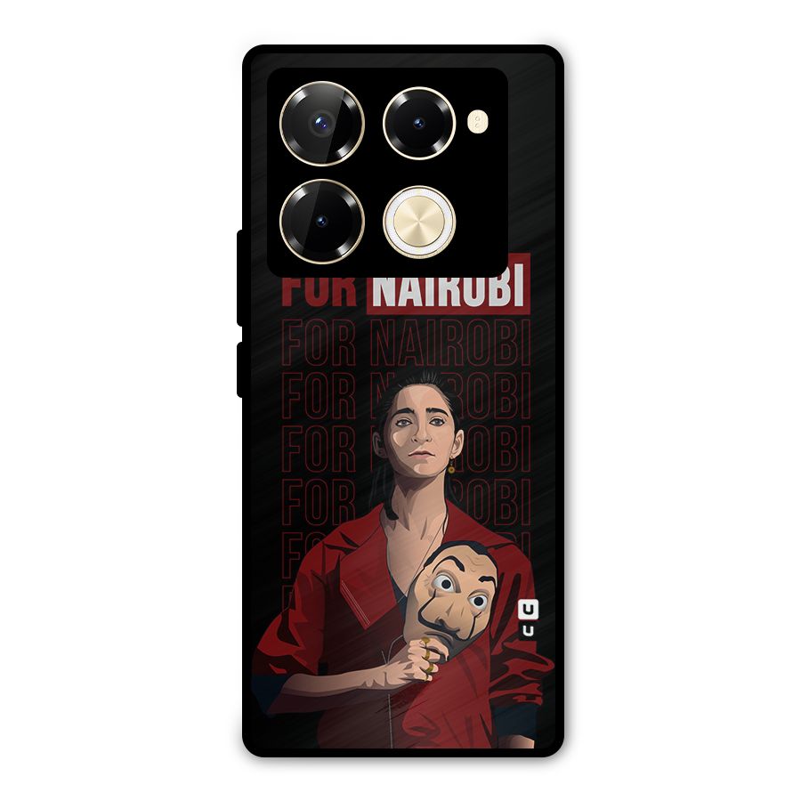 For Nairobi Money Heist Metal Back Case for Infinix Note 40 Pro Plus