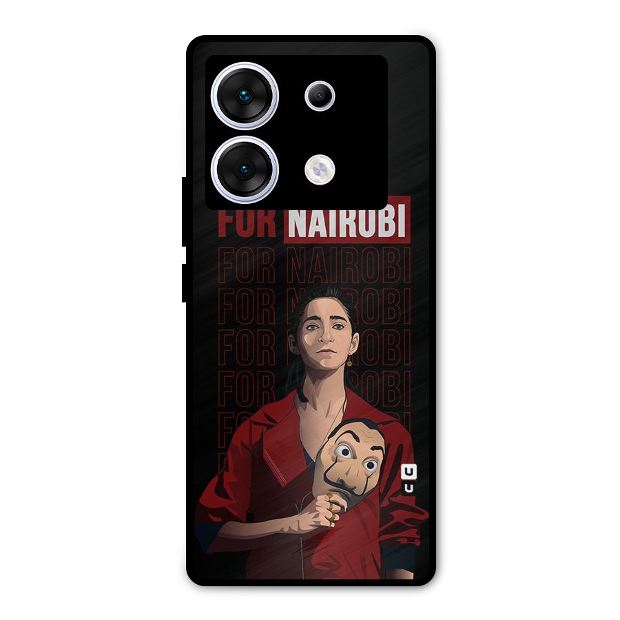 For Nairobi Money Heist Metal Back Case for Infinix Zero 30 5G