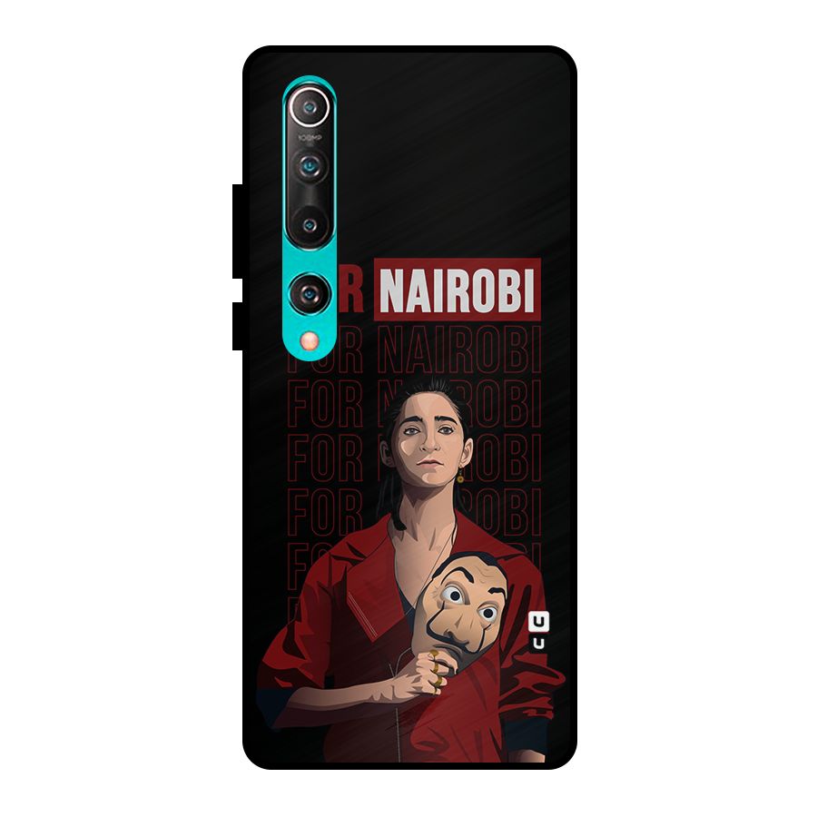 For Nairobi Money Heist Metal Back Case for Mi 10