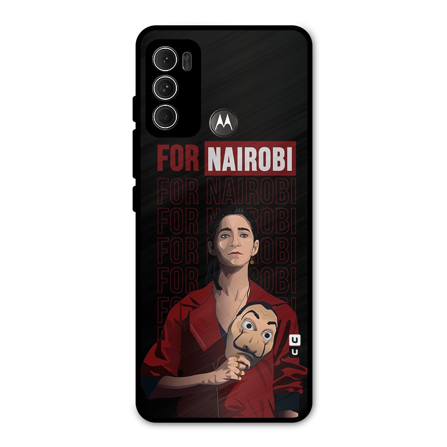 For Nairobi Money Heist Metal Back Case for Moto G60