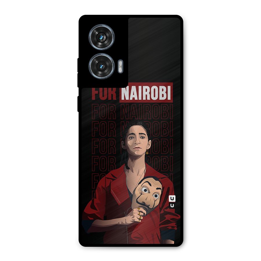 For Nairobi Money Heist Metal Back Case for Motorola G96