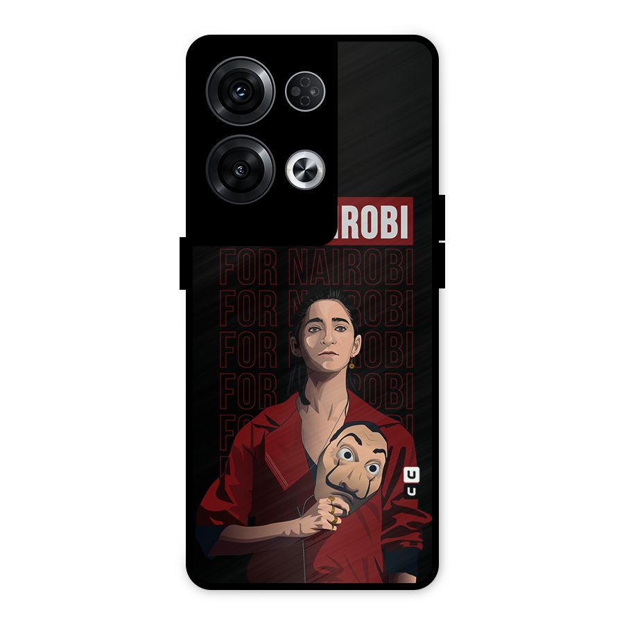 For Nairobi Money Heist Metal Back Case for Oppo Reno8 Pro 5G