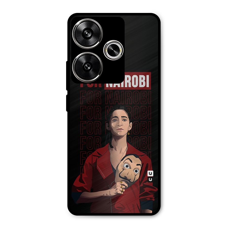 For Nairobi Money Heist Metal Back Case for Poco F6