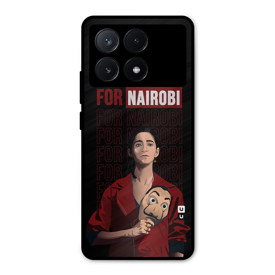 For Nairobi Money Heist Metal Back Case for Poco X6 Pro