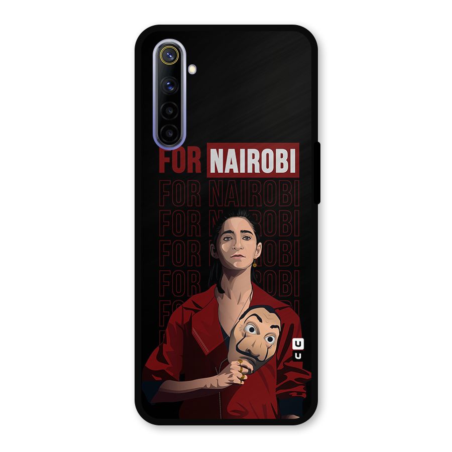 For Nairobi Money Heist Metal Back Case for Realme 6i