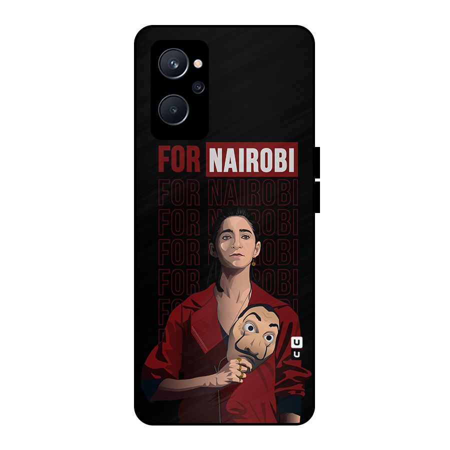 For Nairobi Money Heist Metal Back Case for Realme 9i 5G