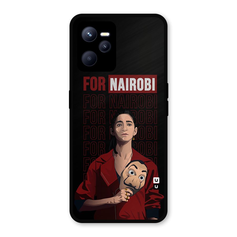 For Nairobi Money Heist Metal Back Case for Realme C35