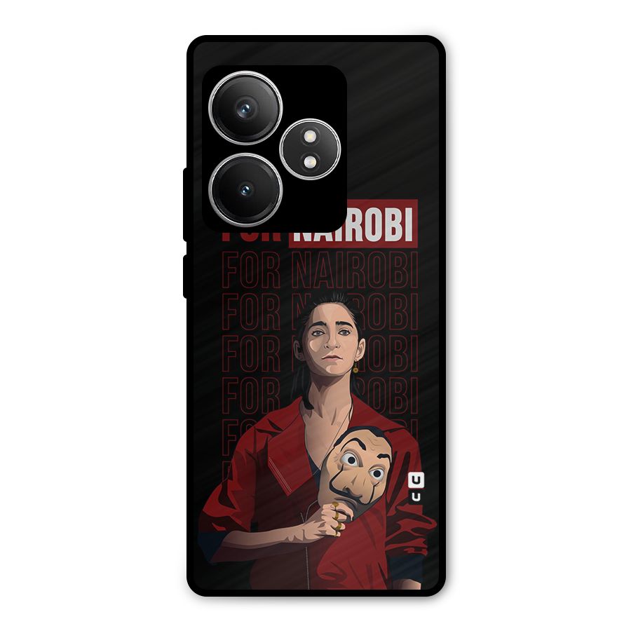 For Nairobi Money Heist Metal Back Case for Realme GT 6T