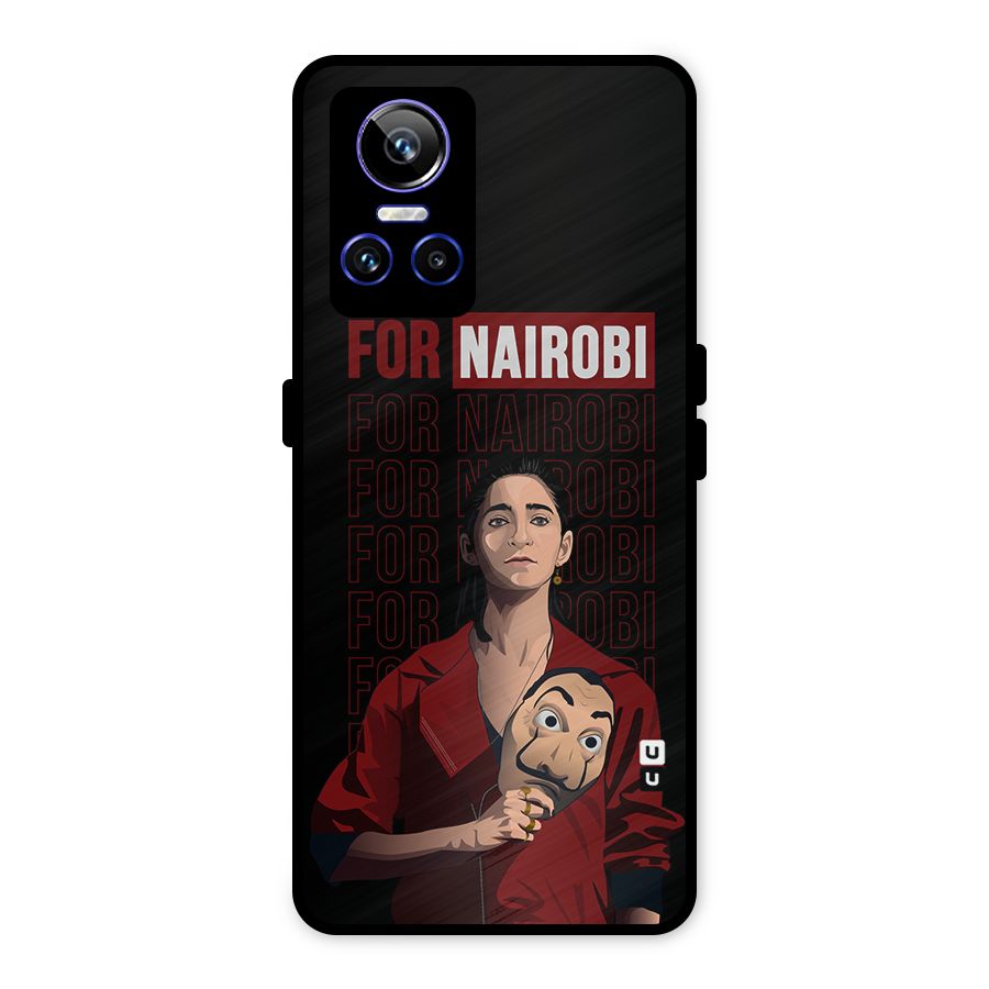 For Nairobi Money Heist Metal Back Case for Realme GT Neo 3