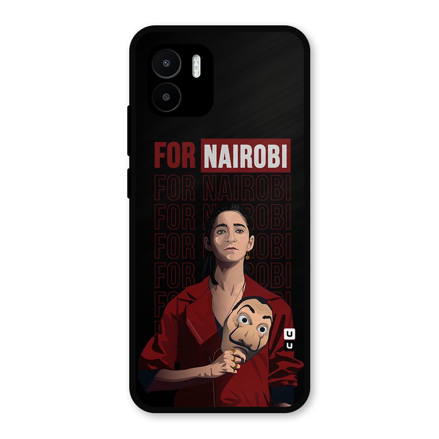 For Nairobi Money Heist Metal Back Case for Redmi A1