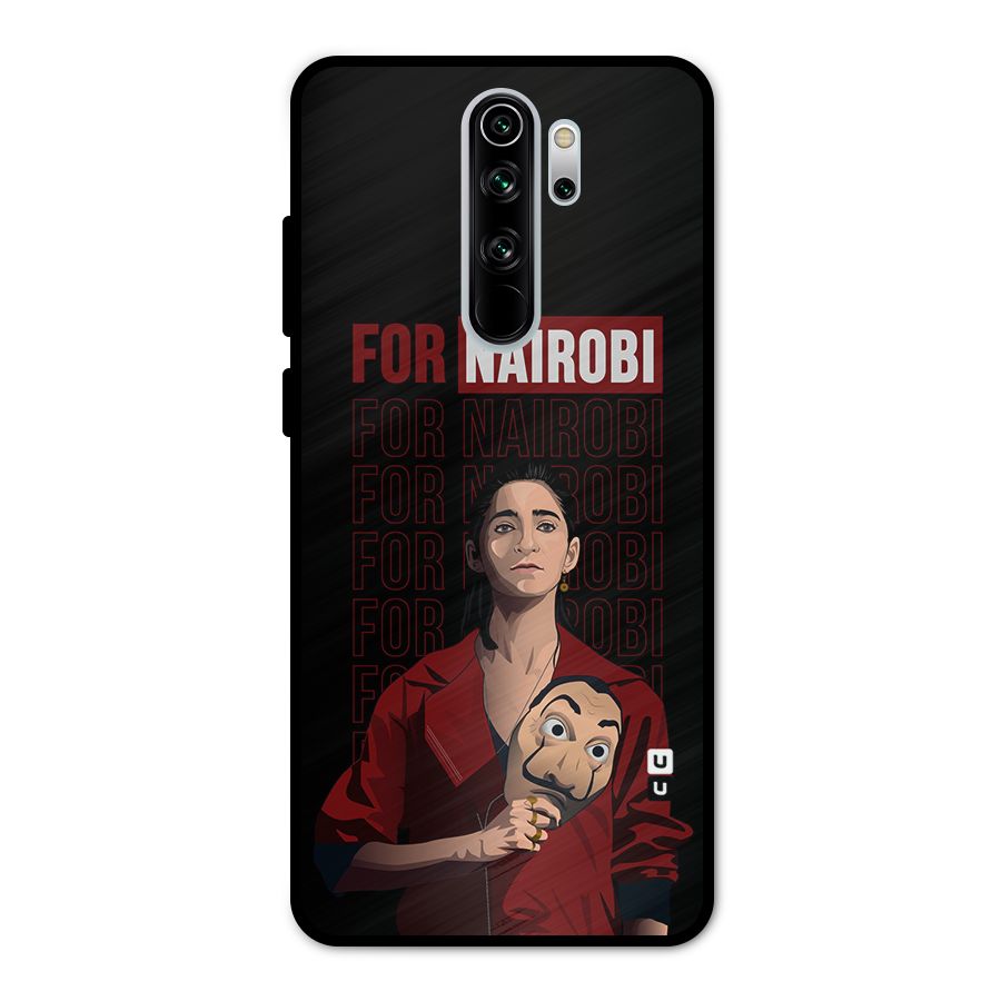 For Nairobi Money Heist Metal Back Case for Redmi Note 8 Pro