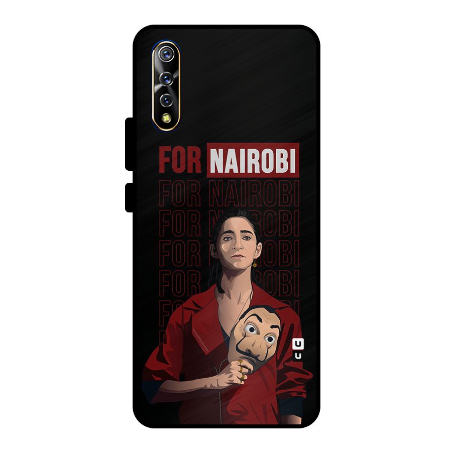 For Nairobi Money Heist Metal Back Case for Vivo S1