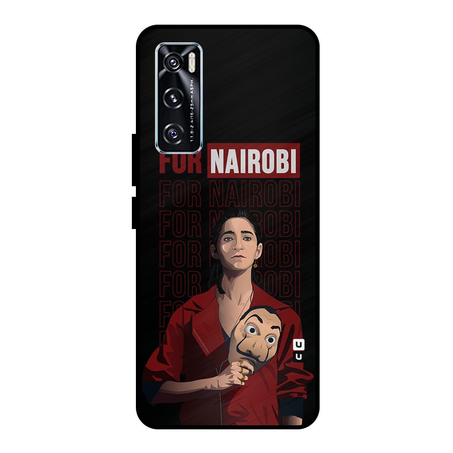 For Nairobi Money Heist Metal Back Case for Vivo V20 SE