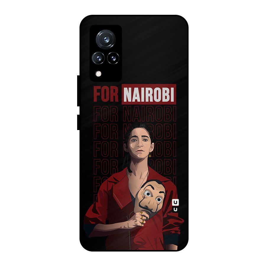 For Nairobi Money Heist Metal Back Case for Vivo V21 5G