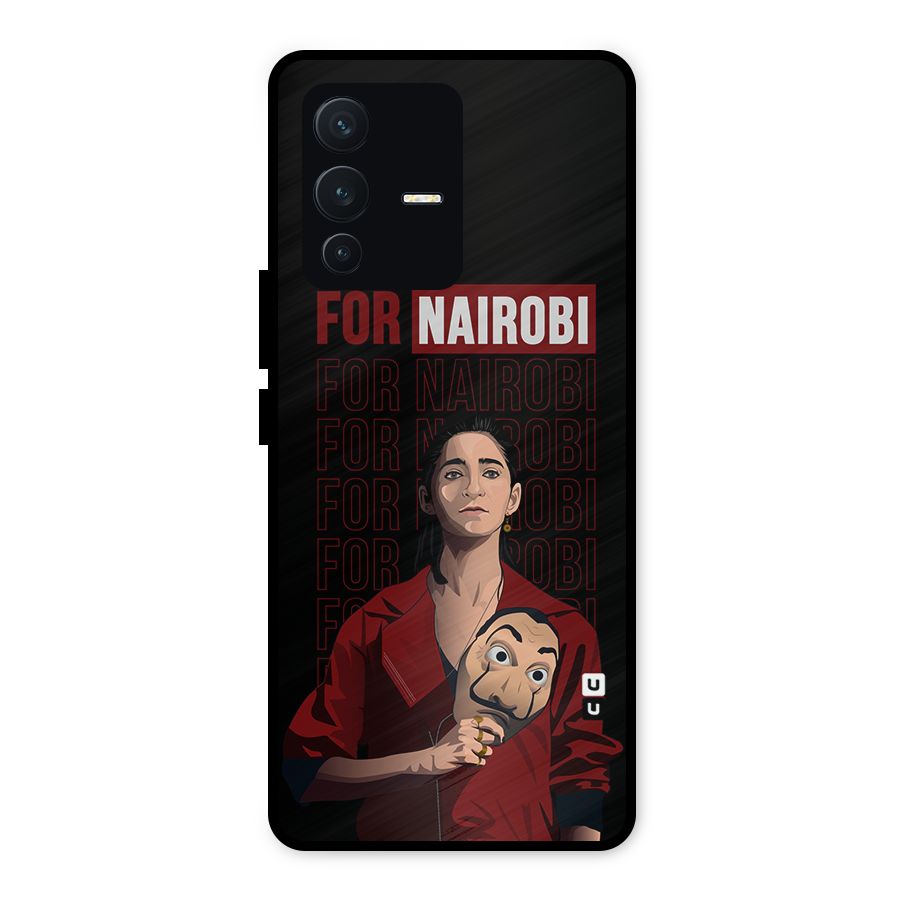 For Nairobi Money Heist Metal Back Case for Vivo V23 5G
