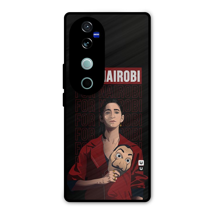 For Nairobi Money Heist Metal Back Case for Vivo V40