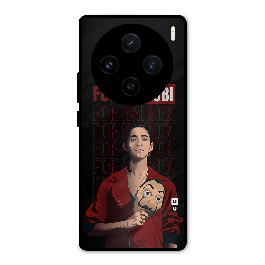 For Nairobi Money Heist Metal Back Case for Vivo X100