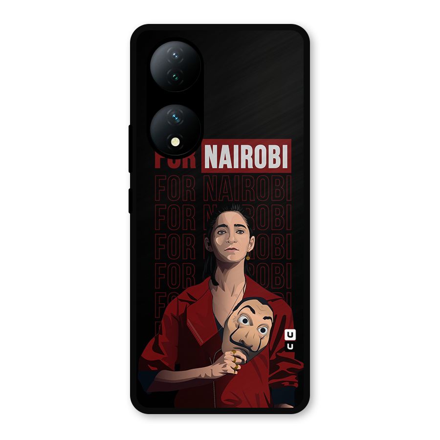 For Nairobi Money Heist Metal Back Case for Vivo Y100a