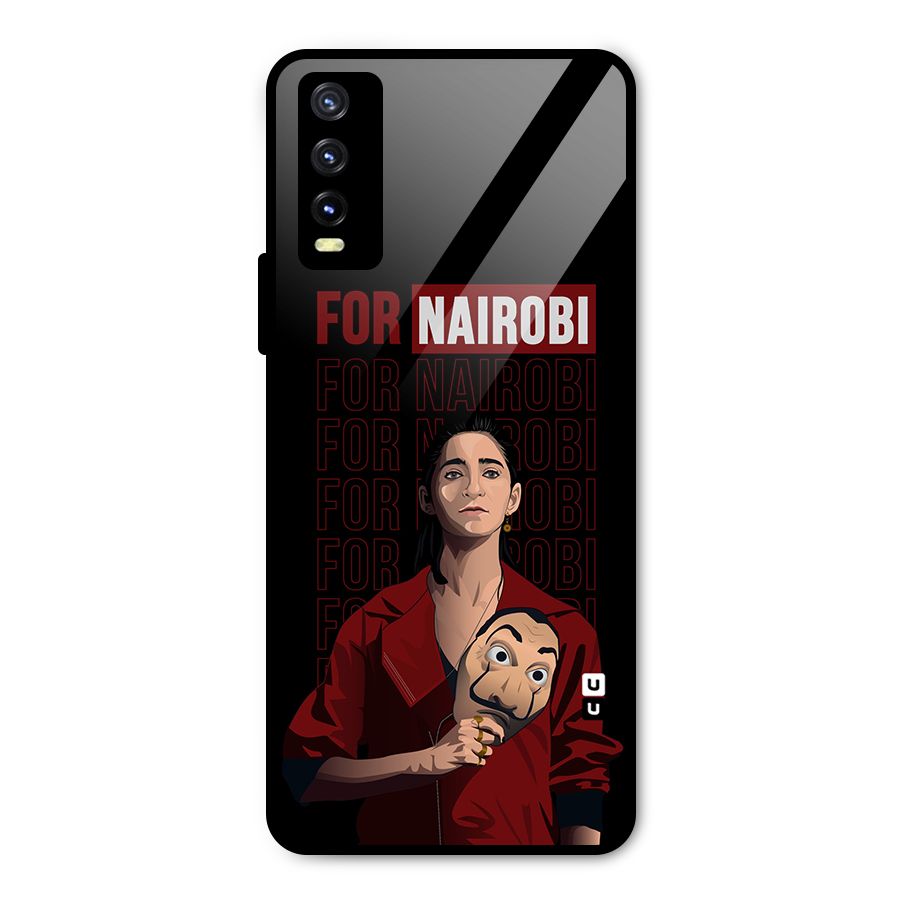 For Nairobi Money Heist Metal Back Case for Vivo Y20