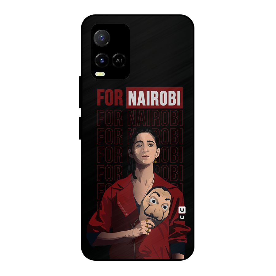 For Nairobi Money Heist Metal Back Case for Vivo Y21T