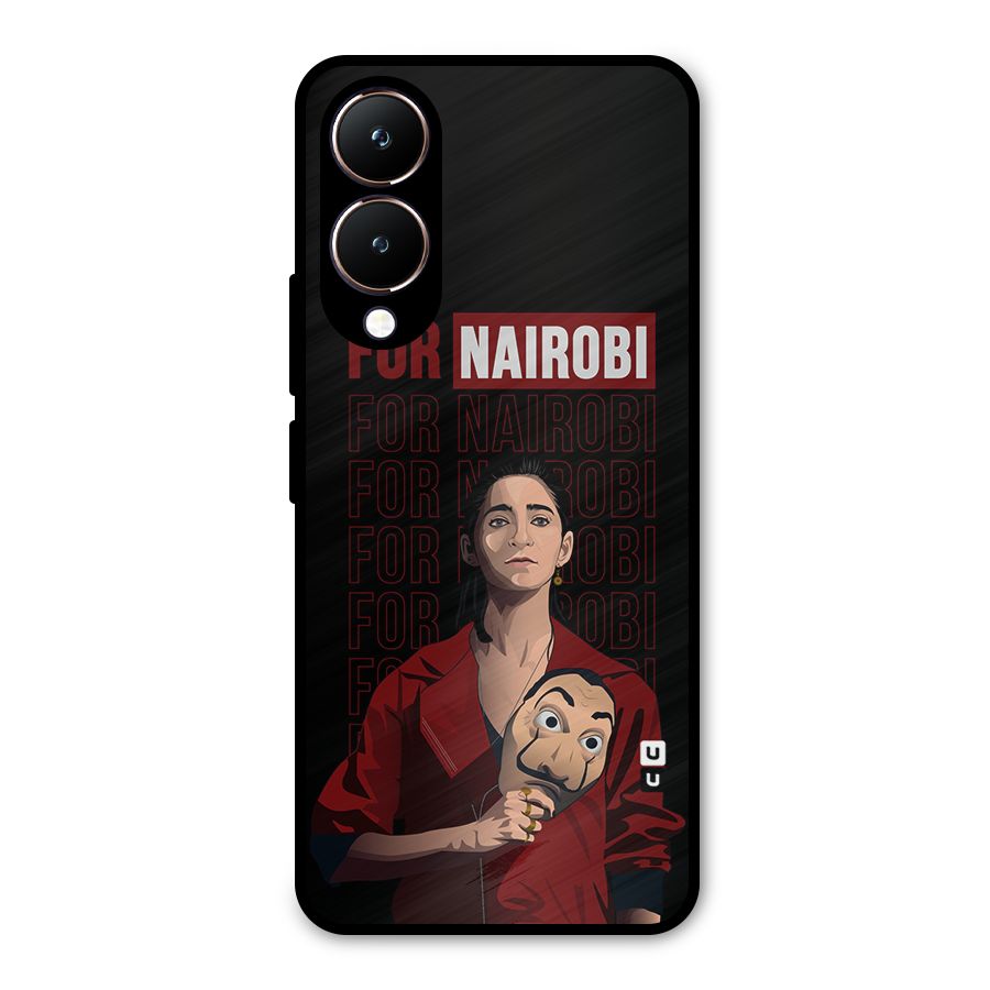 For Nairobi Money Heist Metal Back Case for Vivo Y28