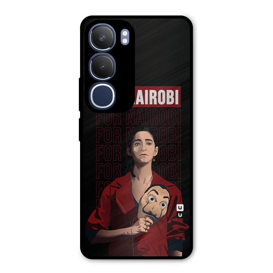 For Nairobi Money Heist Metal Back Case for Vivo Y29