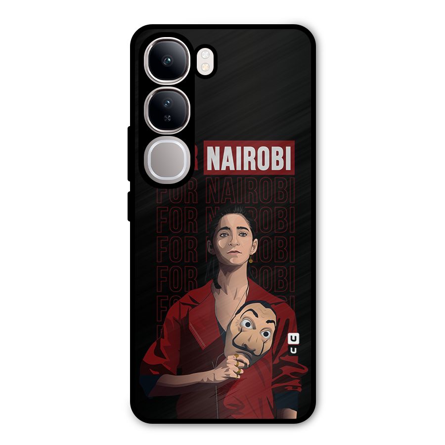 For Nairobi Money Heist Metal Back Case for Vivo Y300