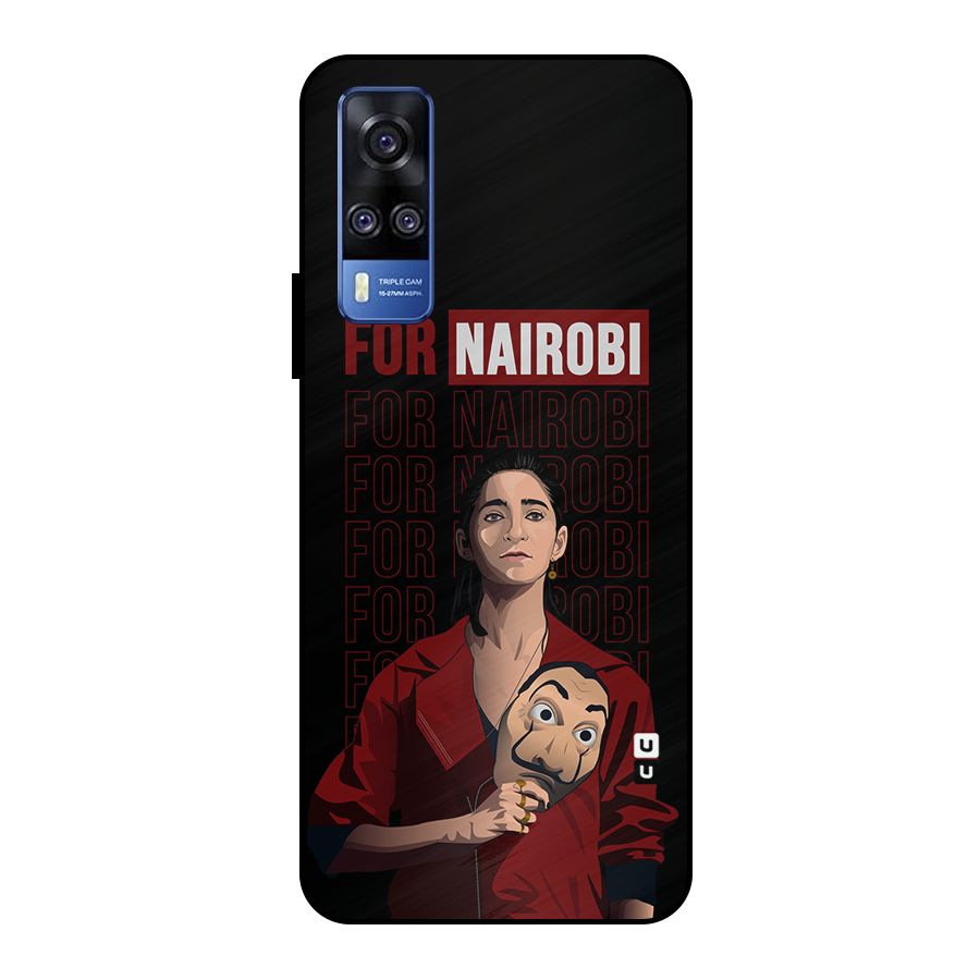 For Nairobi Money Heist Metal Back Case for Vivo Y51