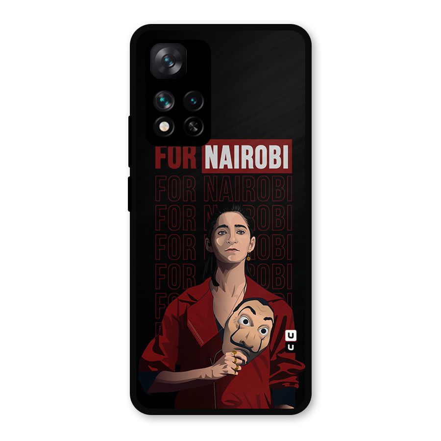 For Nairobi Money Heist Metal Back Case for Xiaomi 11i Hypercharge 5G