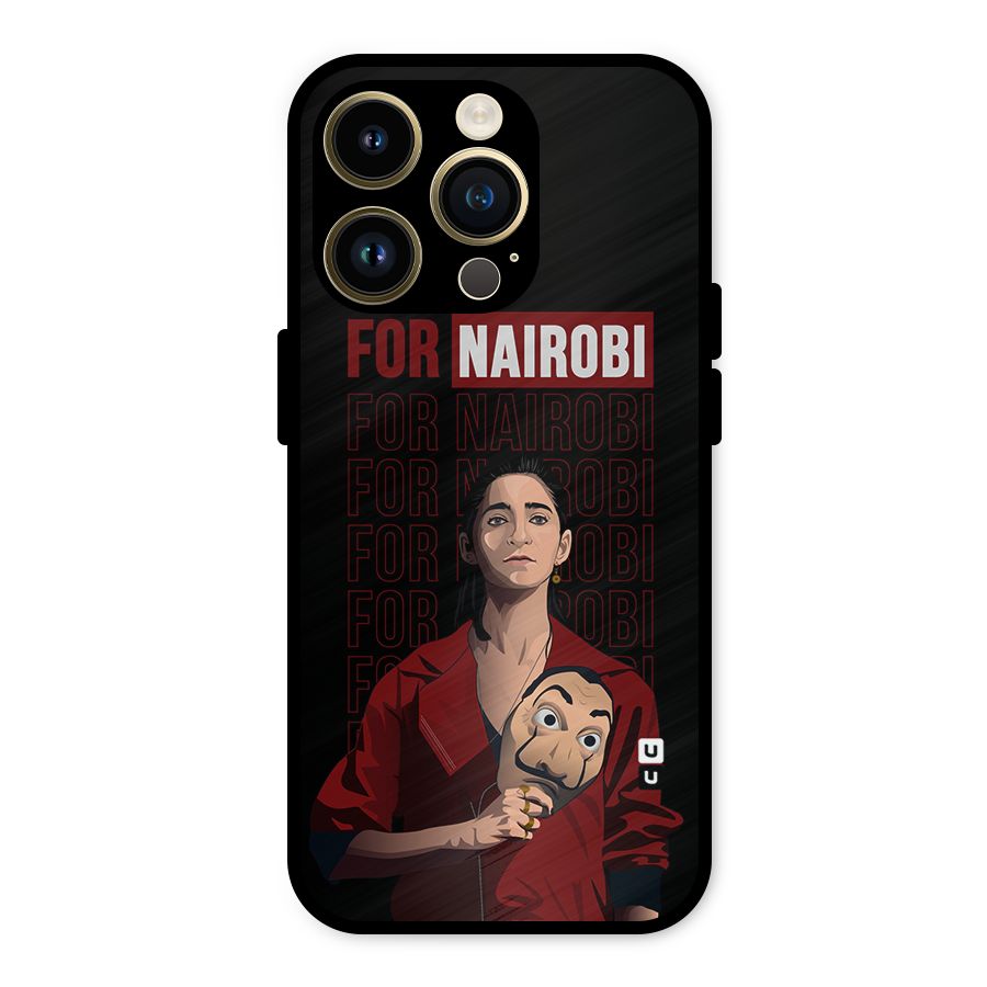 For Nairobi Money Heist Metal Back Case for iPhone 14 Pro