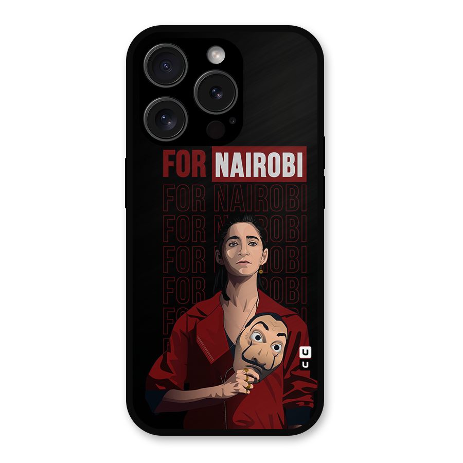 For Nairobi Money Heist Metal Back Case for iPhone 15 Pro