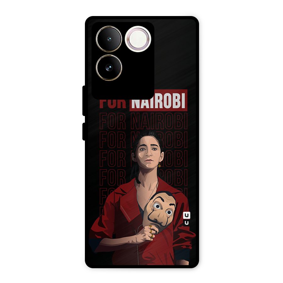 For Nairobi Money Heist Metal Back Case for iQOO Z7 Pro