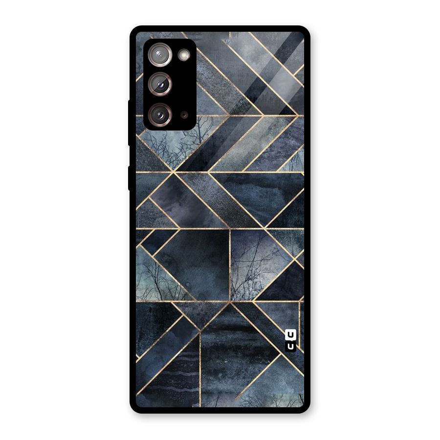 Forest Abstract Lines Glass Back Case for Galaxy Note 20